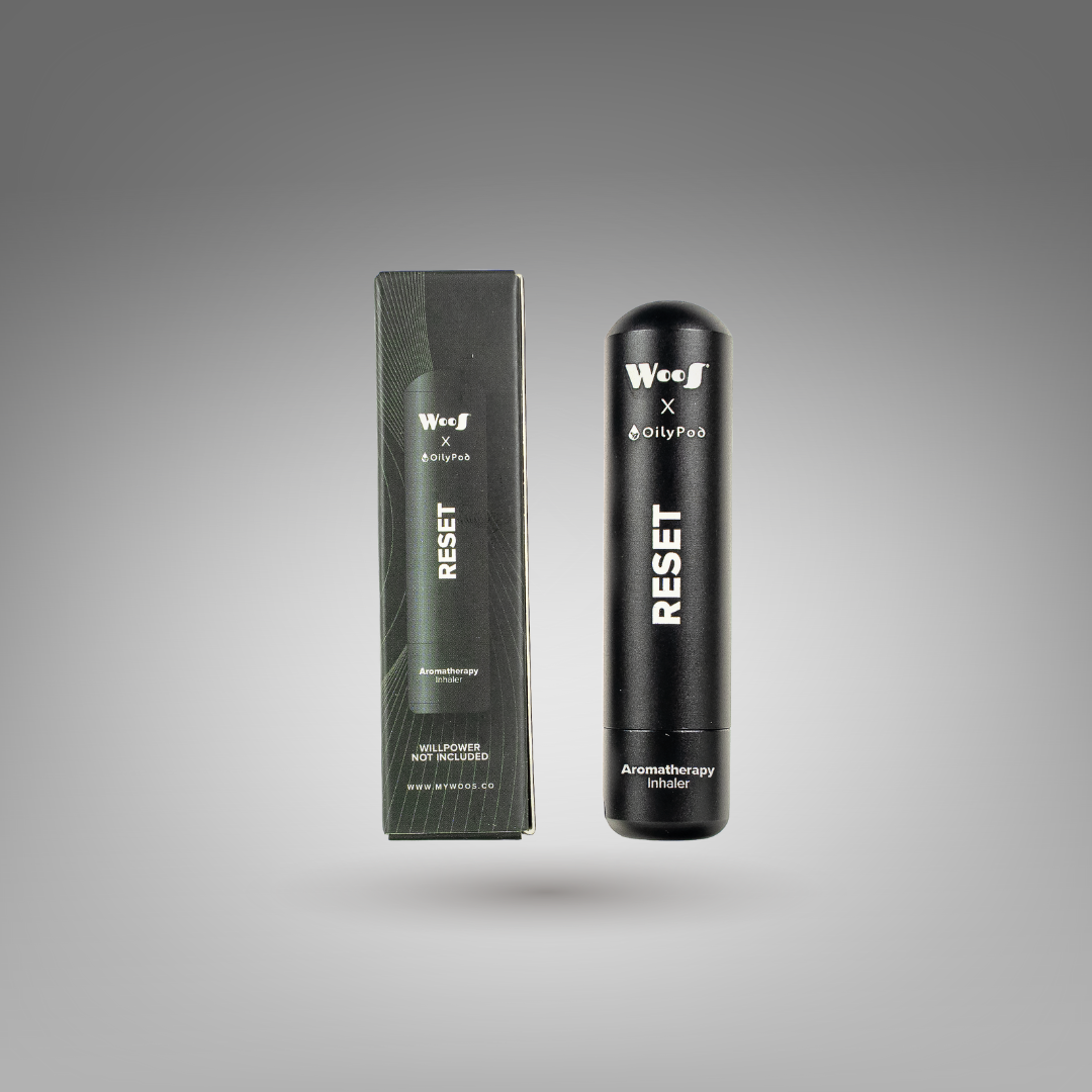 WooS x OilyPod RESET – Aromatherapy Inhaler for Mood Reset & Stress Relief