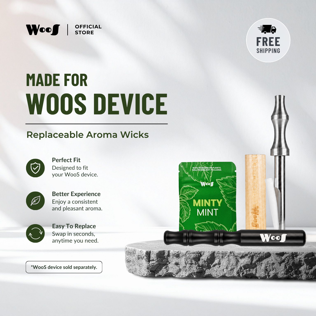 WooS Aroma Wicks | Replacement Wicks For WooS V1 & V2 (DEVICE SOLD SEPARATELY)