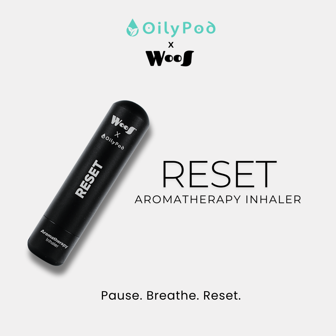 WooS x OilyPod RESET – Aromatherapy Inhaler for Mood Reset & Stress Relief