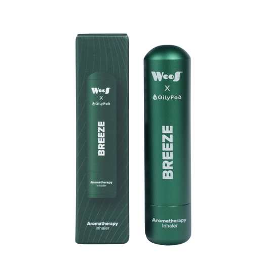 WooS x OilyPod Aromatherapy Inhaler - BREEZE | Clear Mind & Easy Breathing