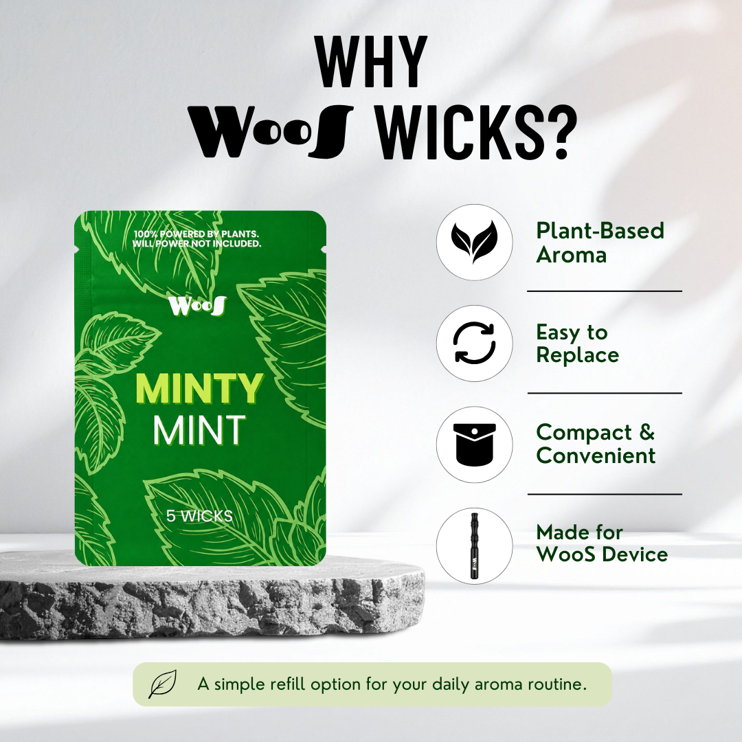 WooS Aroma Wicks | Replacement Wicks For WooS V1 & V2 (DEVICE SOLD SEPARATELY)