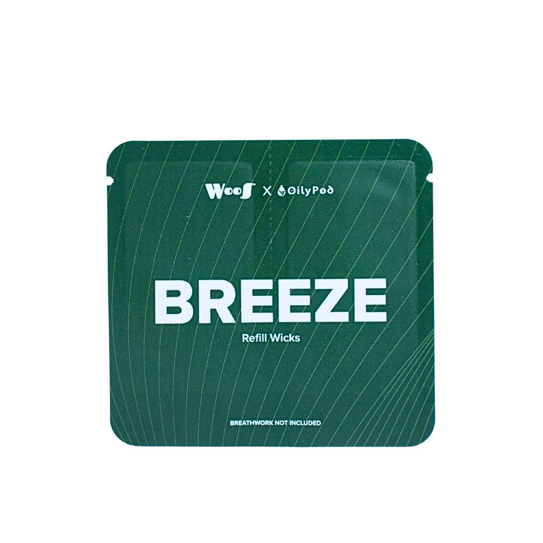 WooS x OilyPod Aromatherapy Inhaler - BREEZE | Clear Mind & Easy Breathing