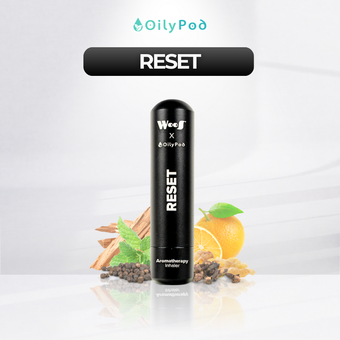 WooS x OilyPod RESET – Aromatherapy Inhaler for Mood Reset & Stress Relief