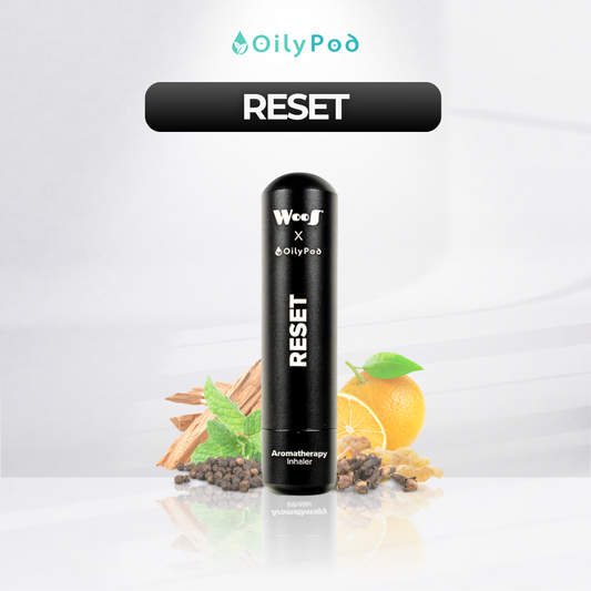WooS x OilyPod RESET – Aromatherapy Inhaler for Mood Reset & Stress Relief