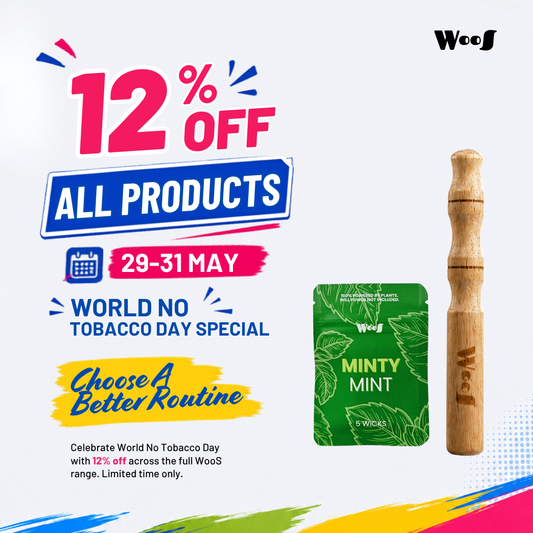 WooS Wood Aromatherapy Combo | Set Aromaterapi Kayu Premium | WooS 木质芳疗吸嗅棒套装