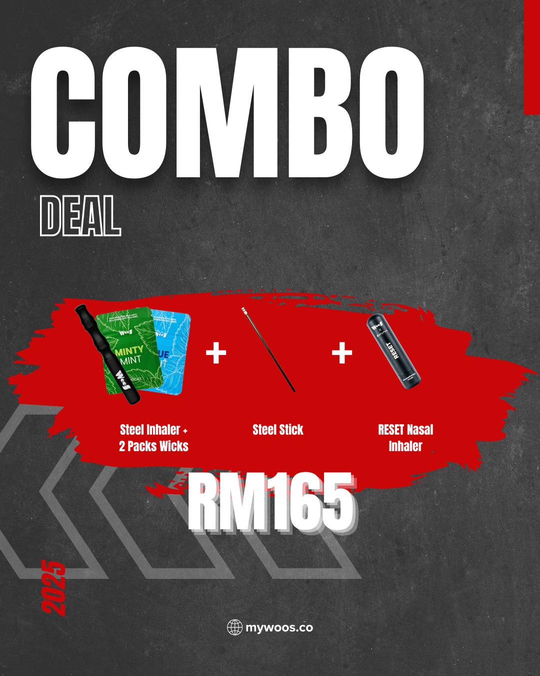 WooS Steel Inhaler Combo