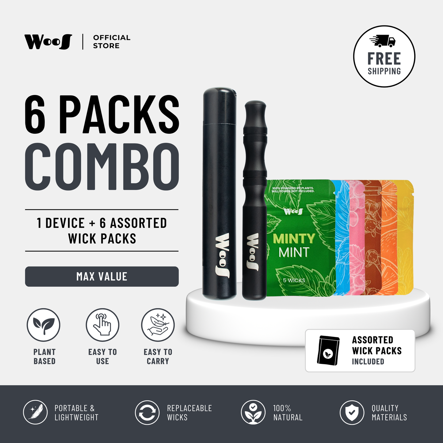 WooS Steel Inhaler Combo