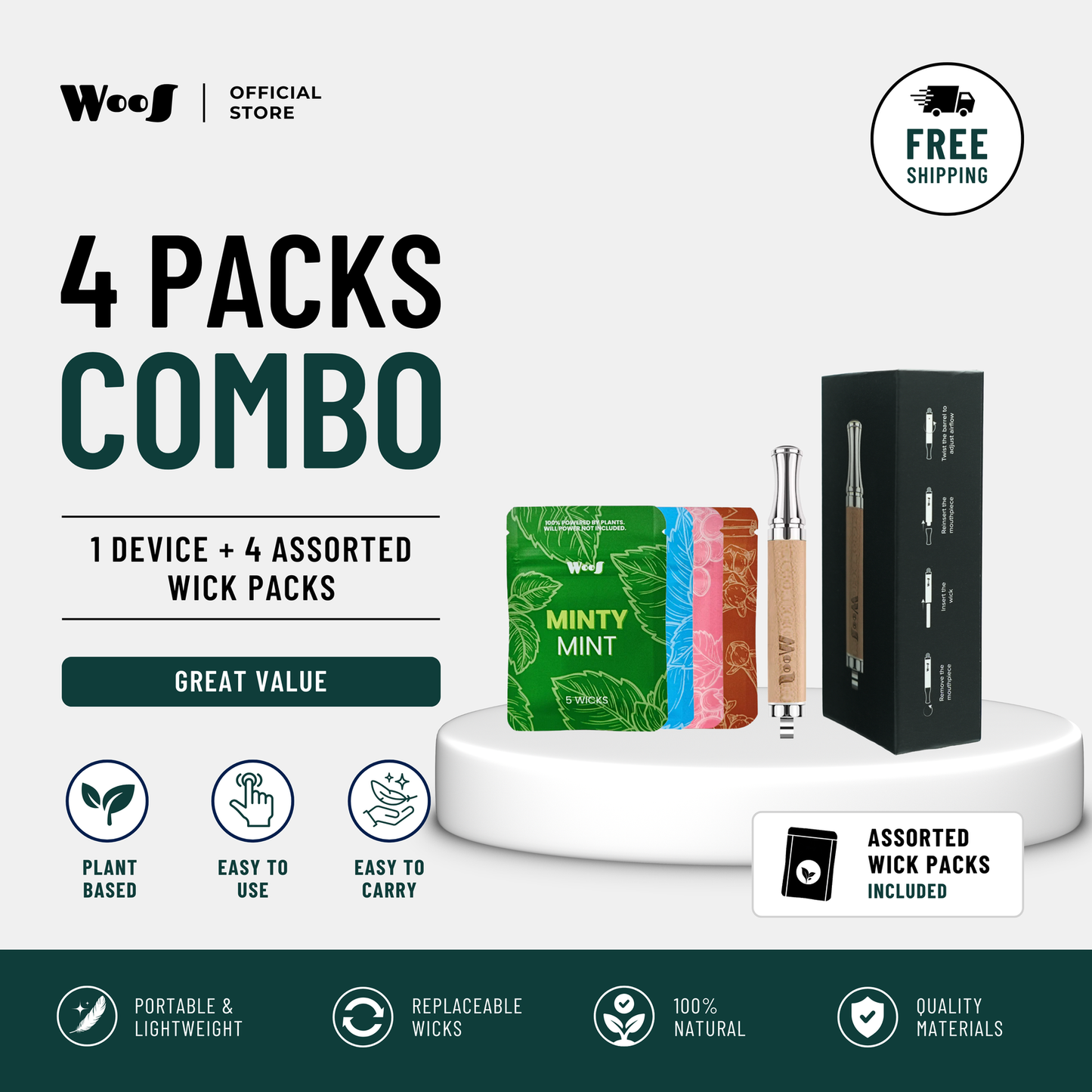 WooS Mini Natural Portable Aroma Device