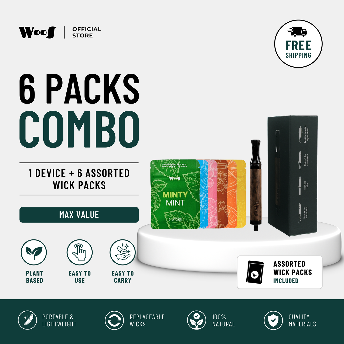 WooS Mini Natural Portable Aroma Device