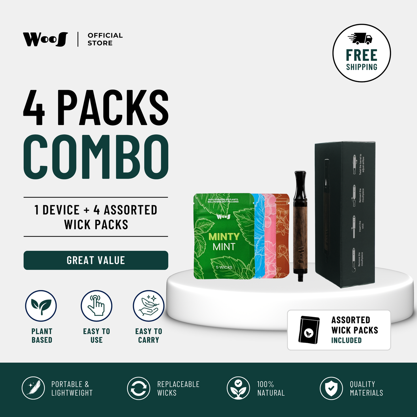 WooS Mini Natural Portable Aroma Device