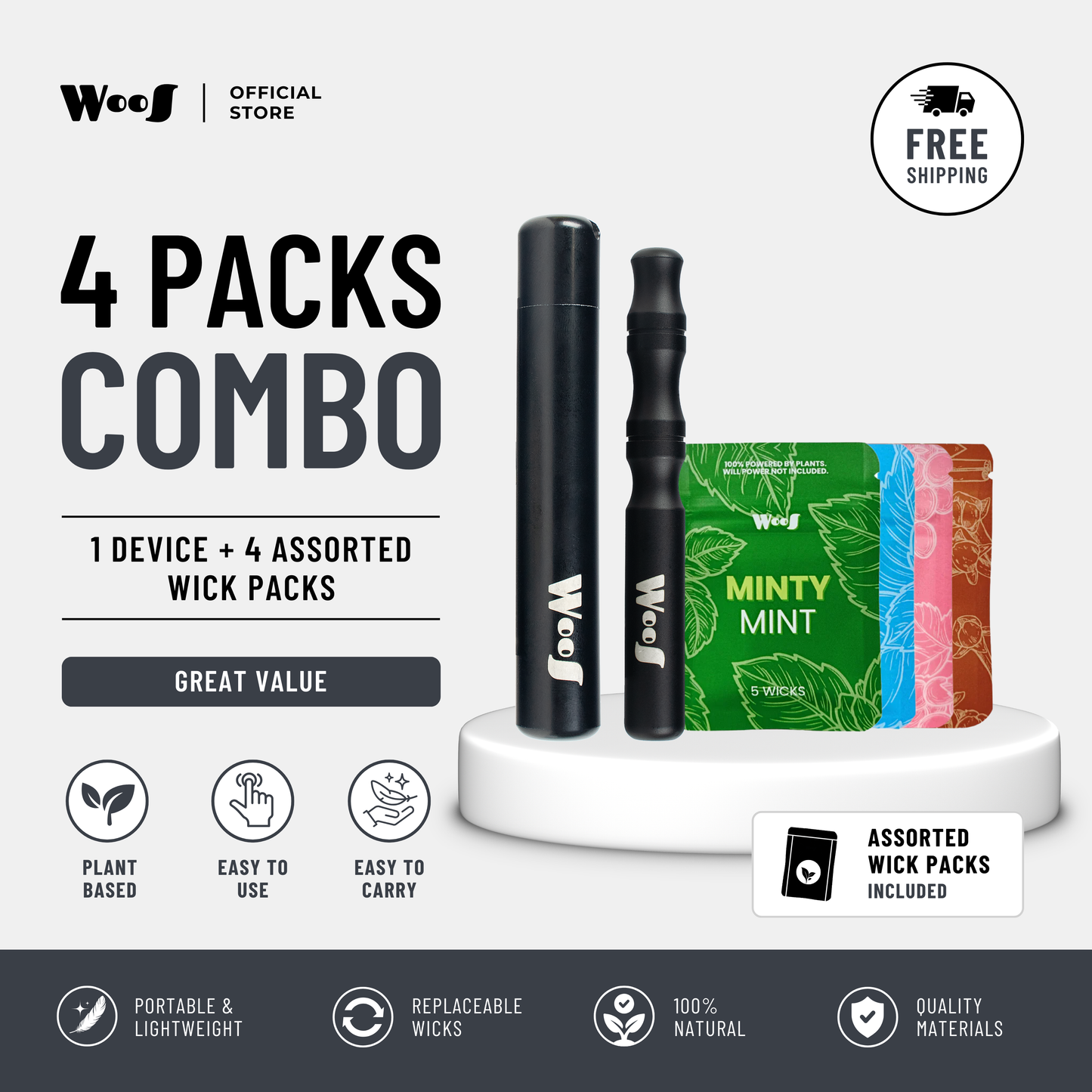 WooS Steel Inhaler Combo