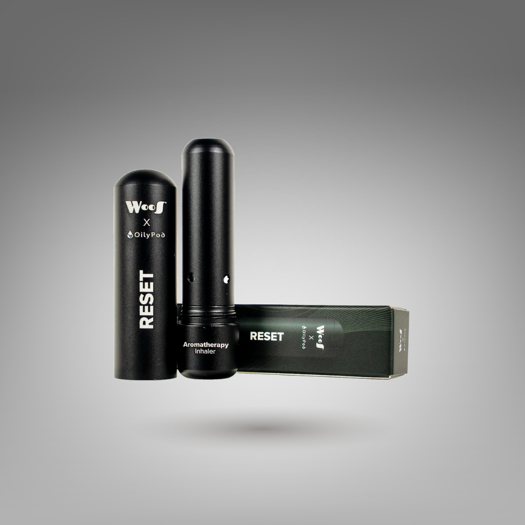 WooS x OilyPod RESET – Aromatherapy Inhaler for Mood Reset & Stress Relief
