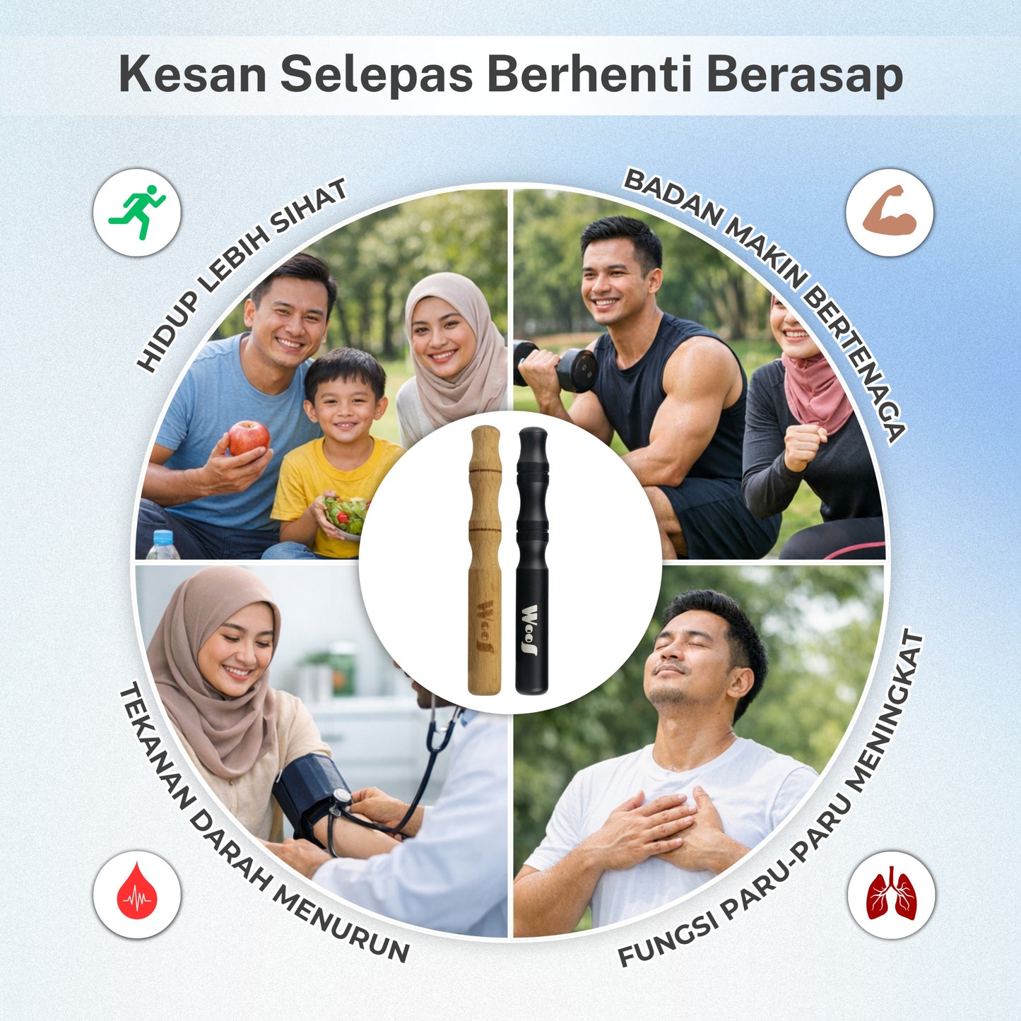 WooS x OilyPod RESET – Aromatherapy Inhaler for Mood Reset & Stress Relief