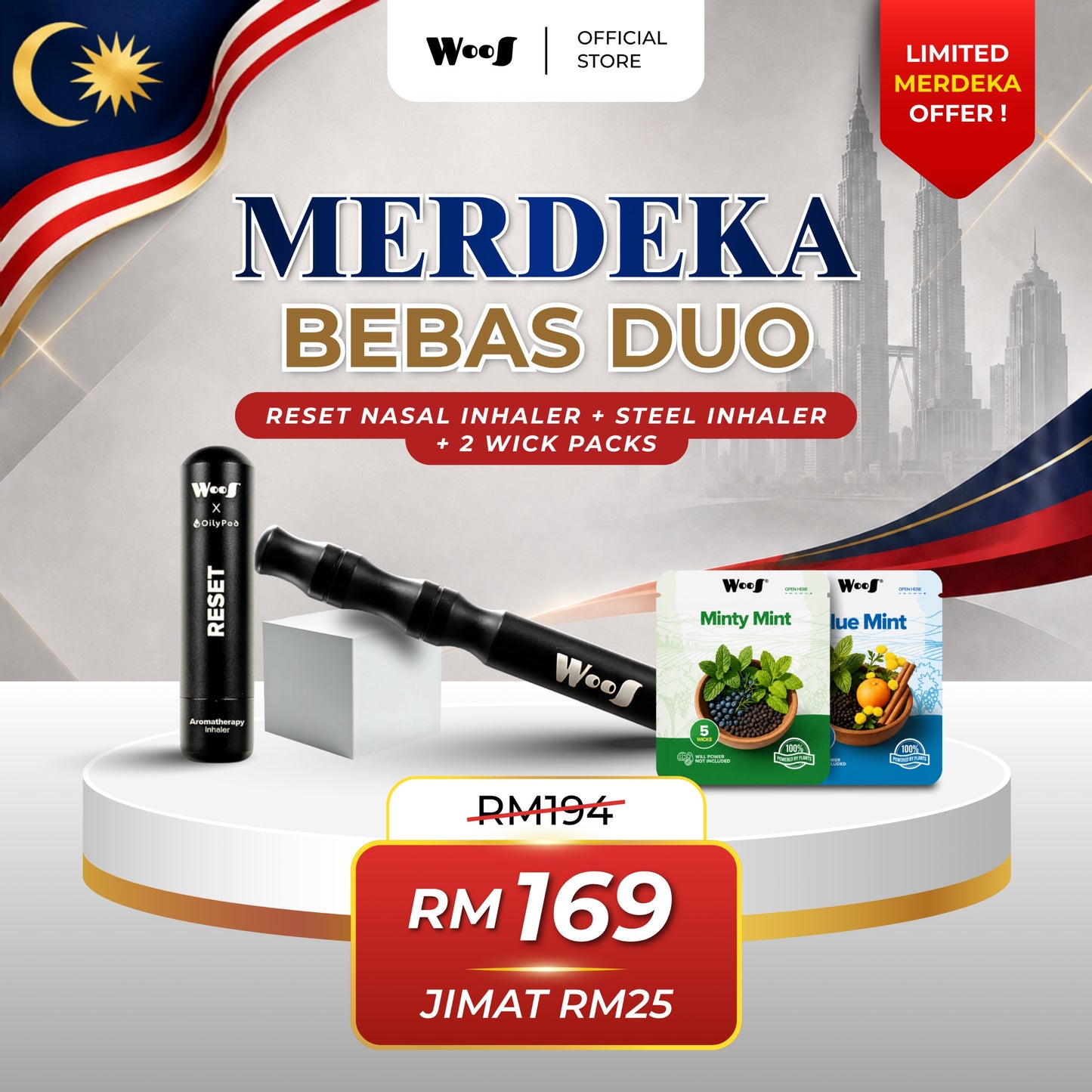 WooS Merdeka Bebas Duo Set Combo