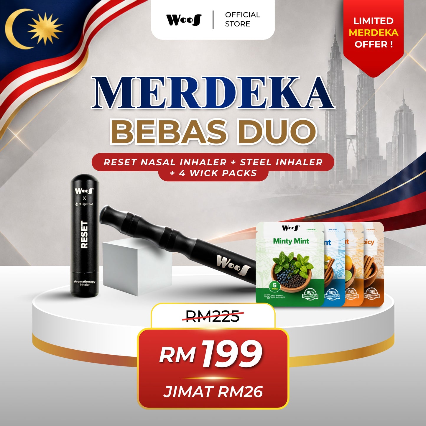 WooS Merdeka Bebas Duo Set Combo
