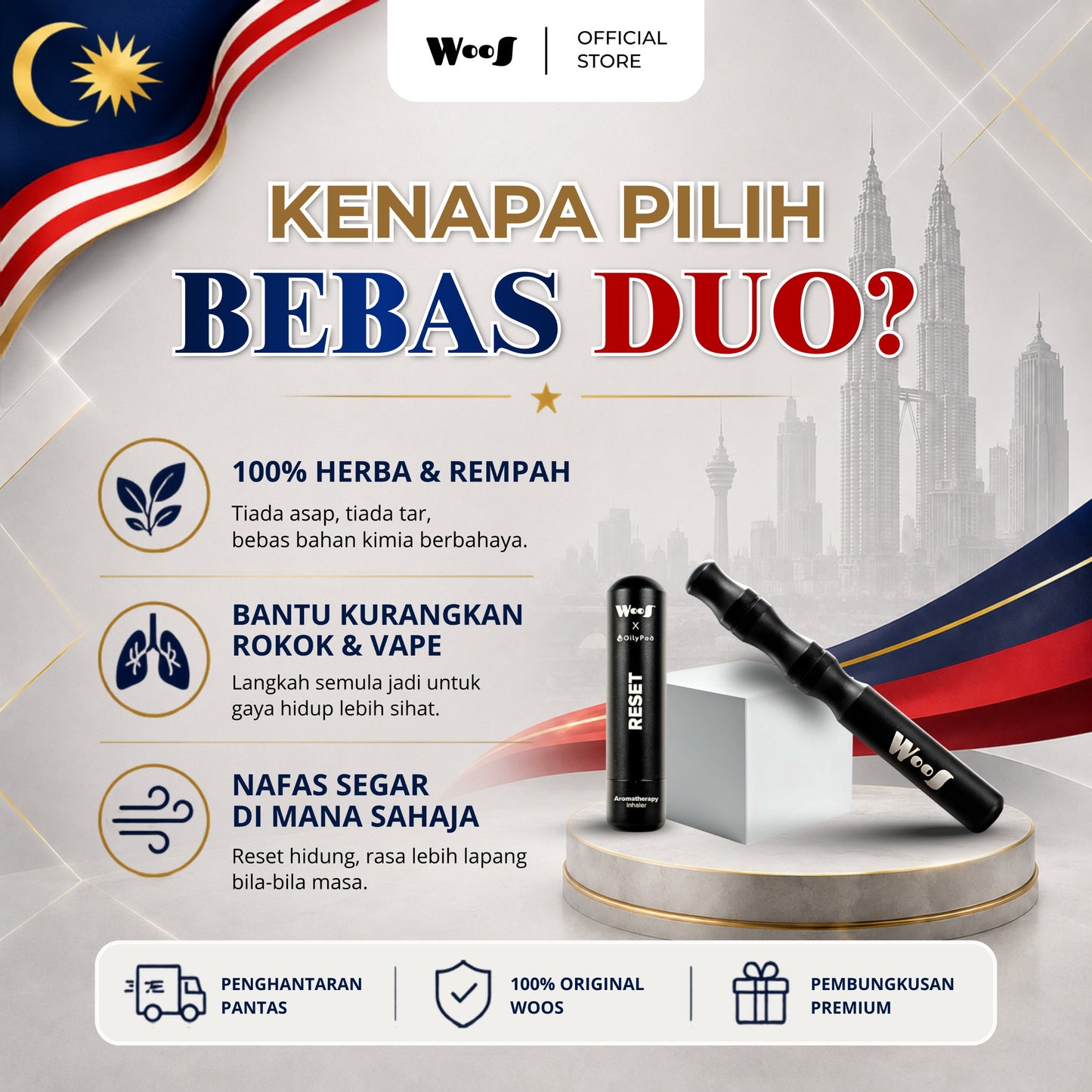 WooS Merdeka Bebas Duo Set Combo